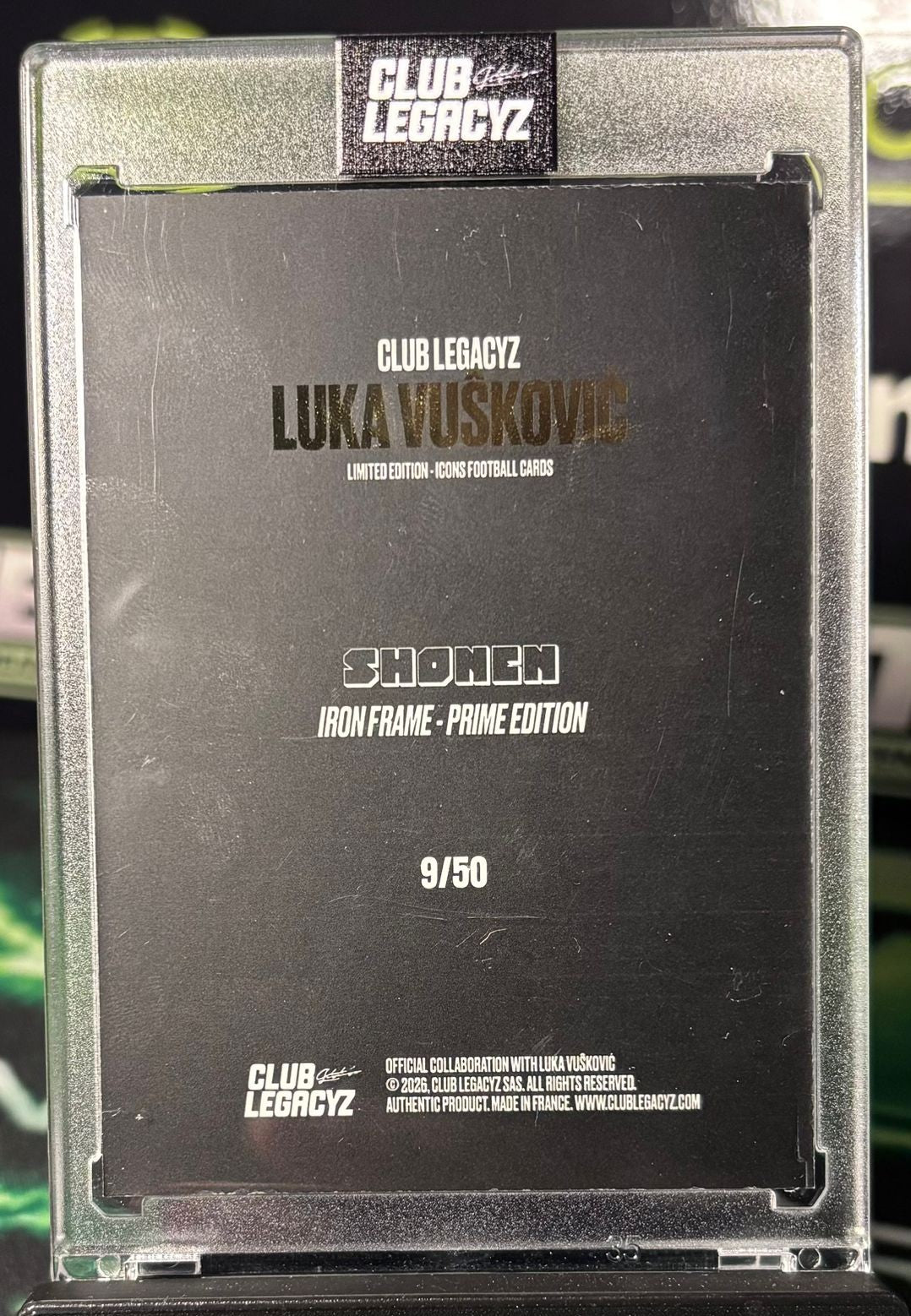 Club LegacyZ 3rd Edition Luka Vuskovic Shonen Collection /50
