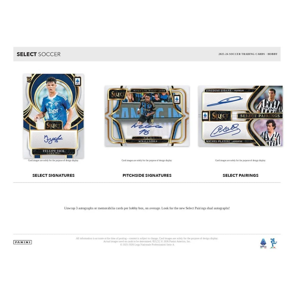 Panini Select Serie A Soccer 2025/26 Hobby Box