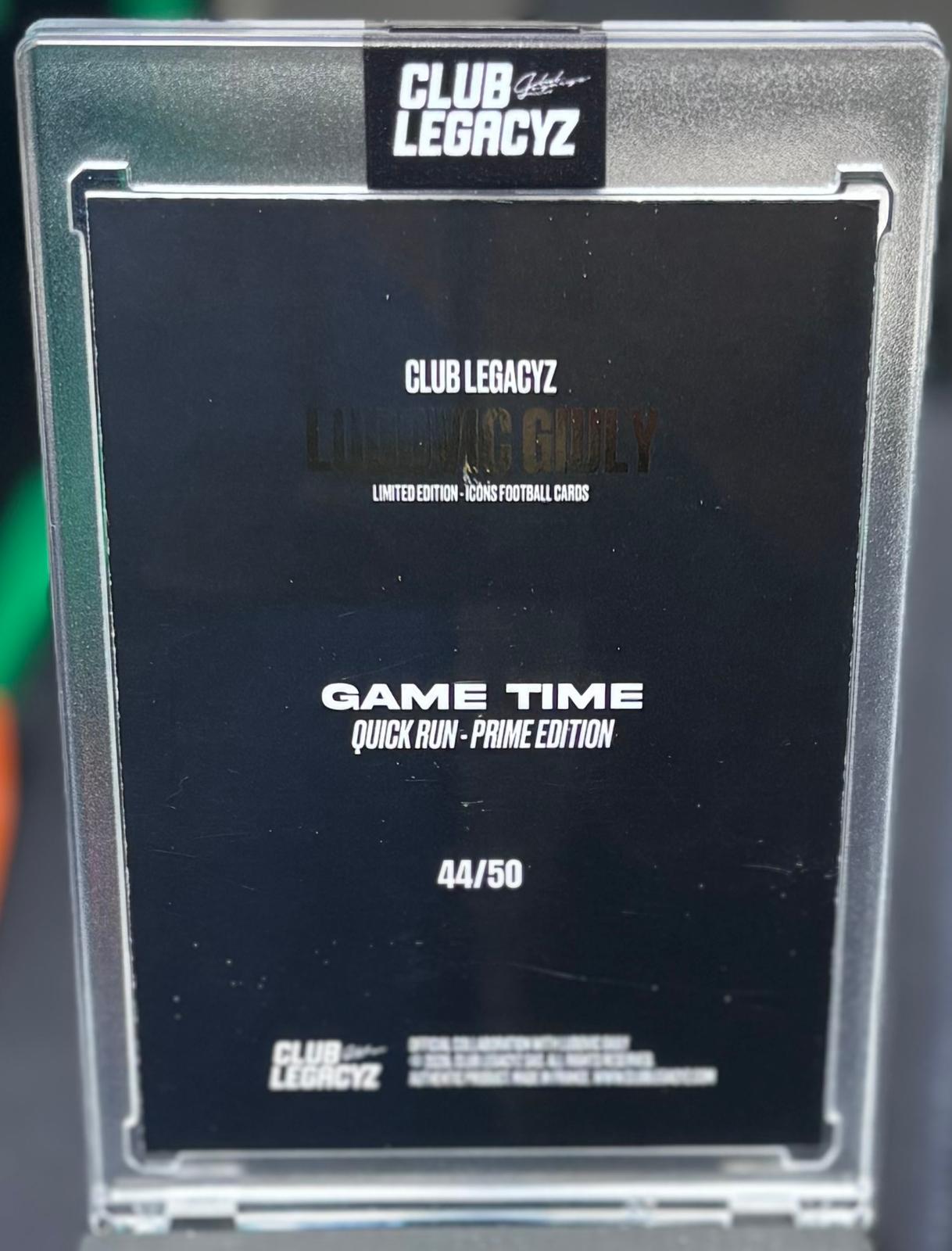 Club LegacyZ 3rd Edition Ludovic Giuly Game time /50