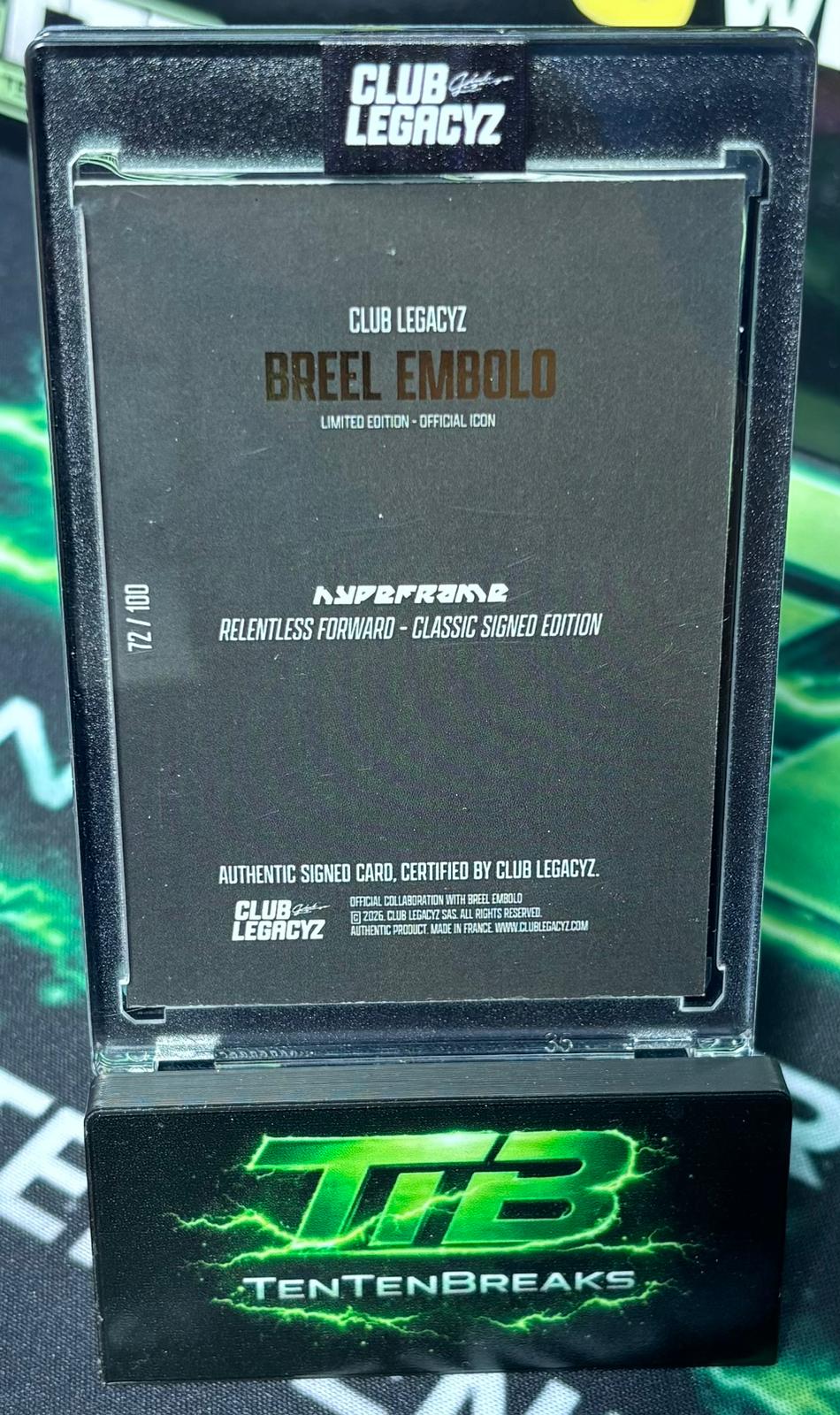 Club LegacyZ 3rd Edition Breel Embolo Autograph /100