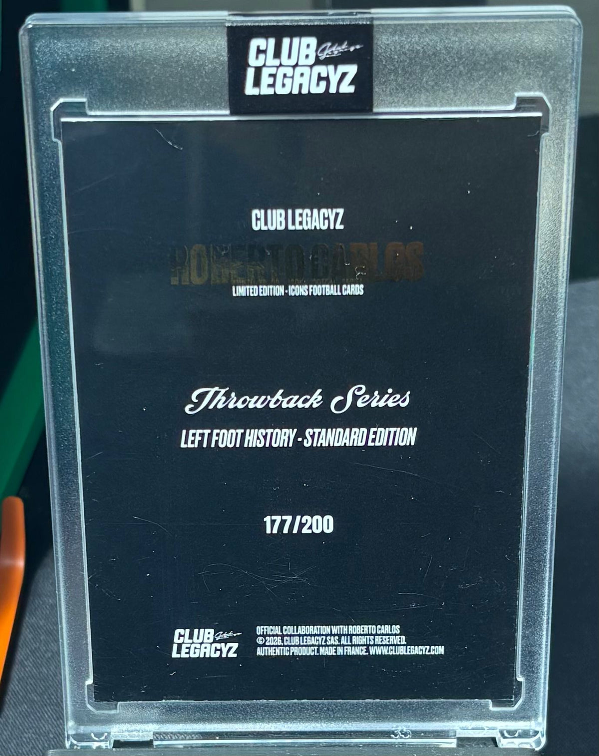 Club LegacyZ 3rd Edition Roberto Carlos Throwback Series /200 - TENTENBREAKS