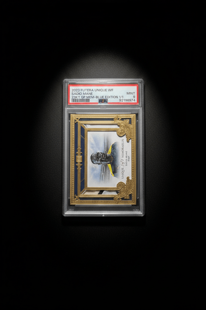 2023 Futera Unique Sadio Mane Match Worn Patch 1 of 1 PSA Graded Mint 9 - TENTENBREAKS
