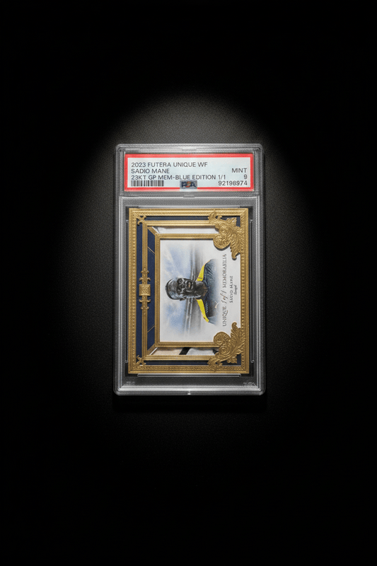 2023 Futera Unique Sadio Mane Match Worn Patch 1 of 1 PSA Graded Mint 9 - TENTENBREAKS