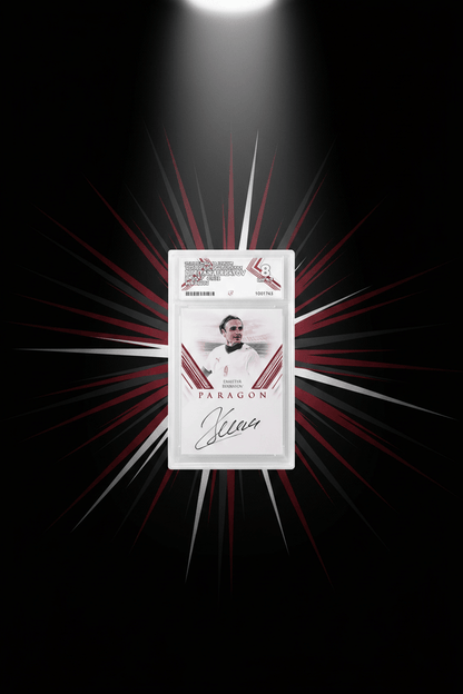 2025 Futera Platinum World Football Edition 1 Dimitar Berbatov Autograph Graded NM-MT 8 - TENTENBREAKS