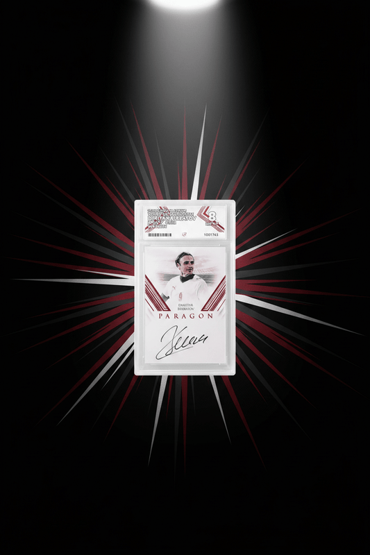 2025 Futera Platinum World Football Edition 1 Dimitar Berbatov Autograph Graded NM-MT 8 - TENTENBREAKS