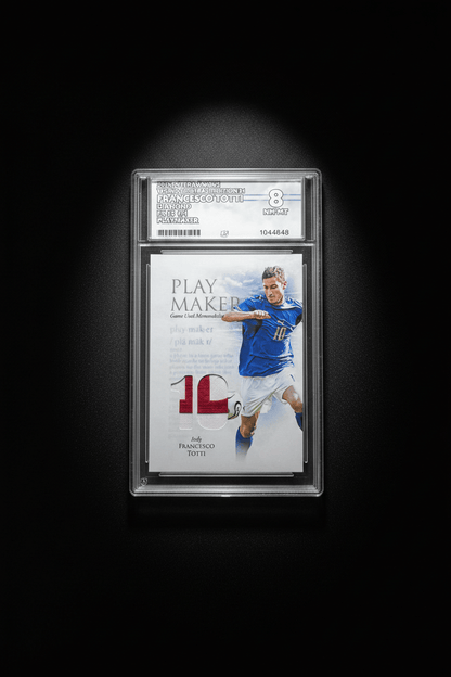 2025 Futera Unique World Football Edition 21 Francesco Totti Match Worn Patch 1 of 1 ACE Graded NM-MT 8 - TENTENBREAKS