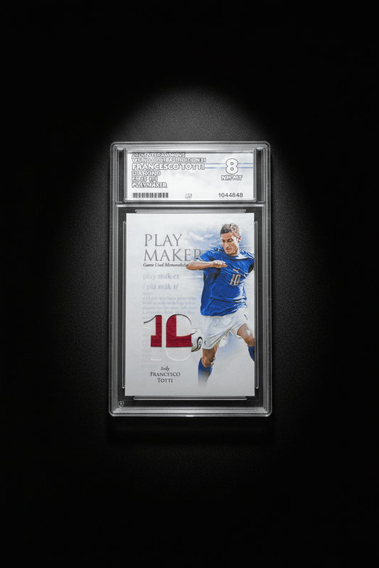 2025 Futera Unique World Football Edition 21 Francesco Totti Match Worn Patch 1 of 1 ACE Graded NM-MT 8 - TENTENBREAKS