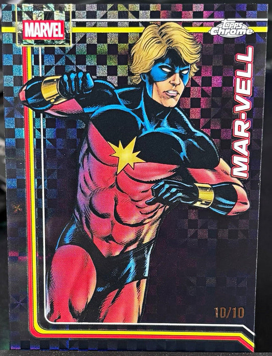 2026 Marvel Chrome Comics Mar-vell numbered 10/10 - TENTENBREAKS