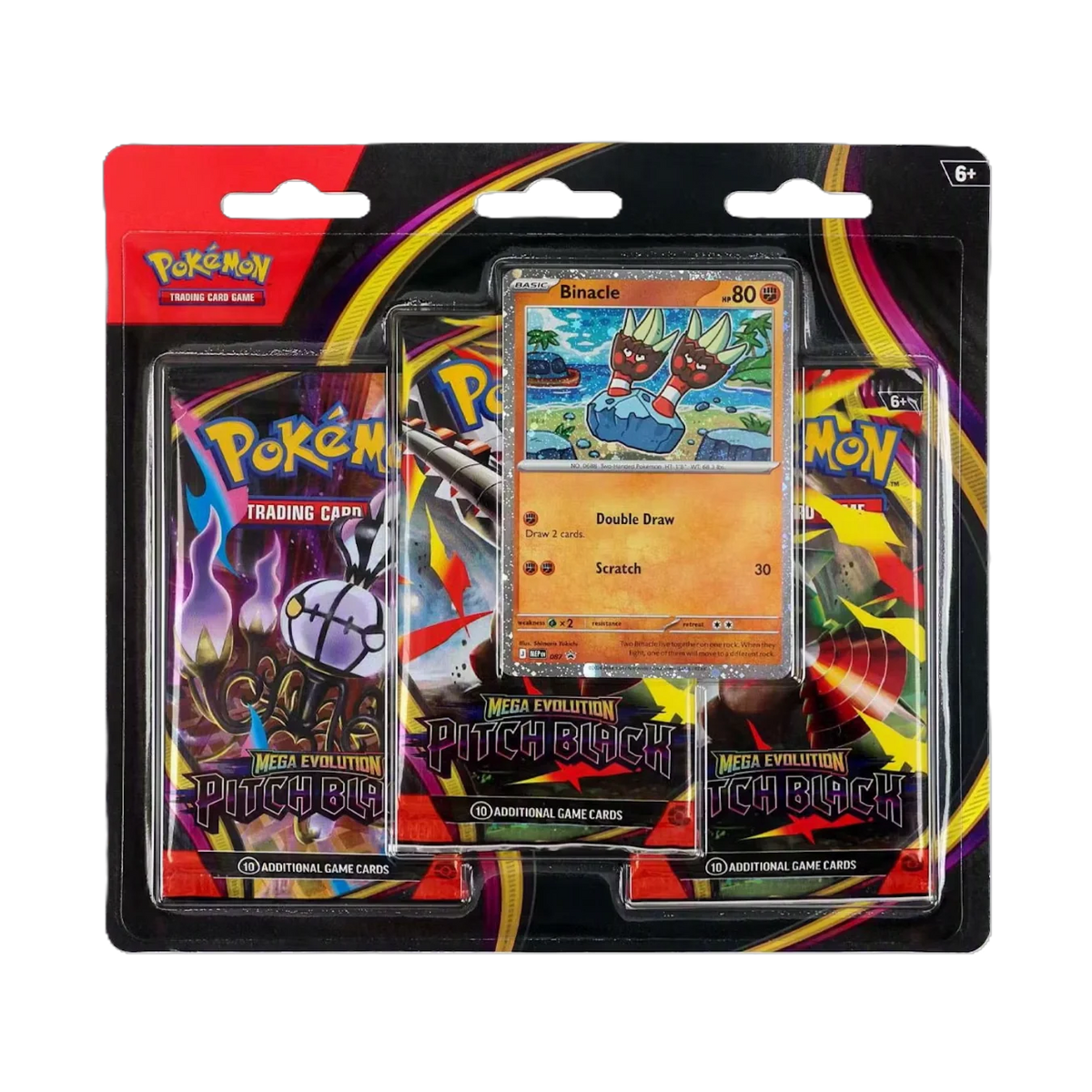 Pokemon Mega Evolution Pitch Black 3-Pack Blister