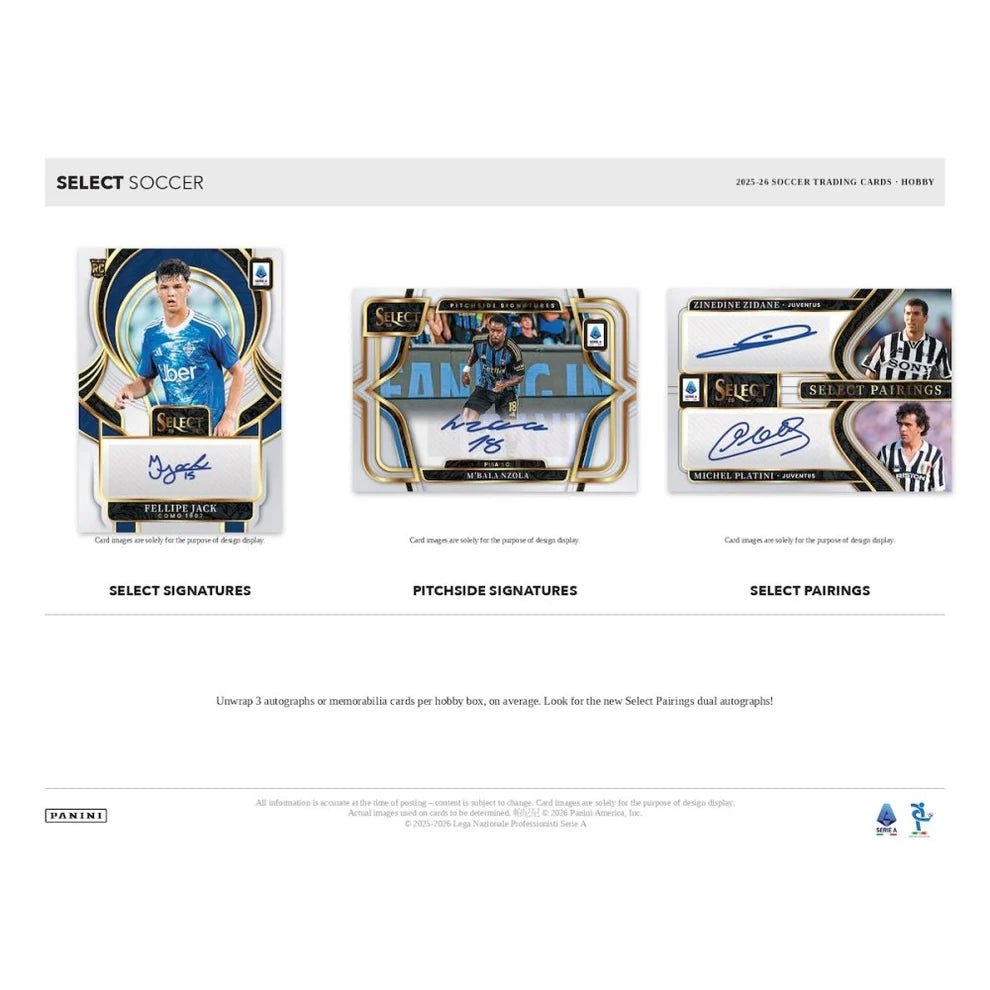 Panini Select Serie A Soccer 2025/26 Hobby Box - TENTENBREAKS