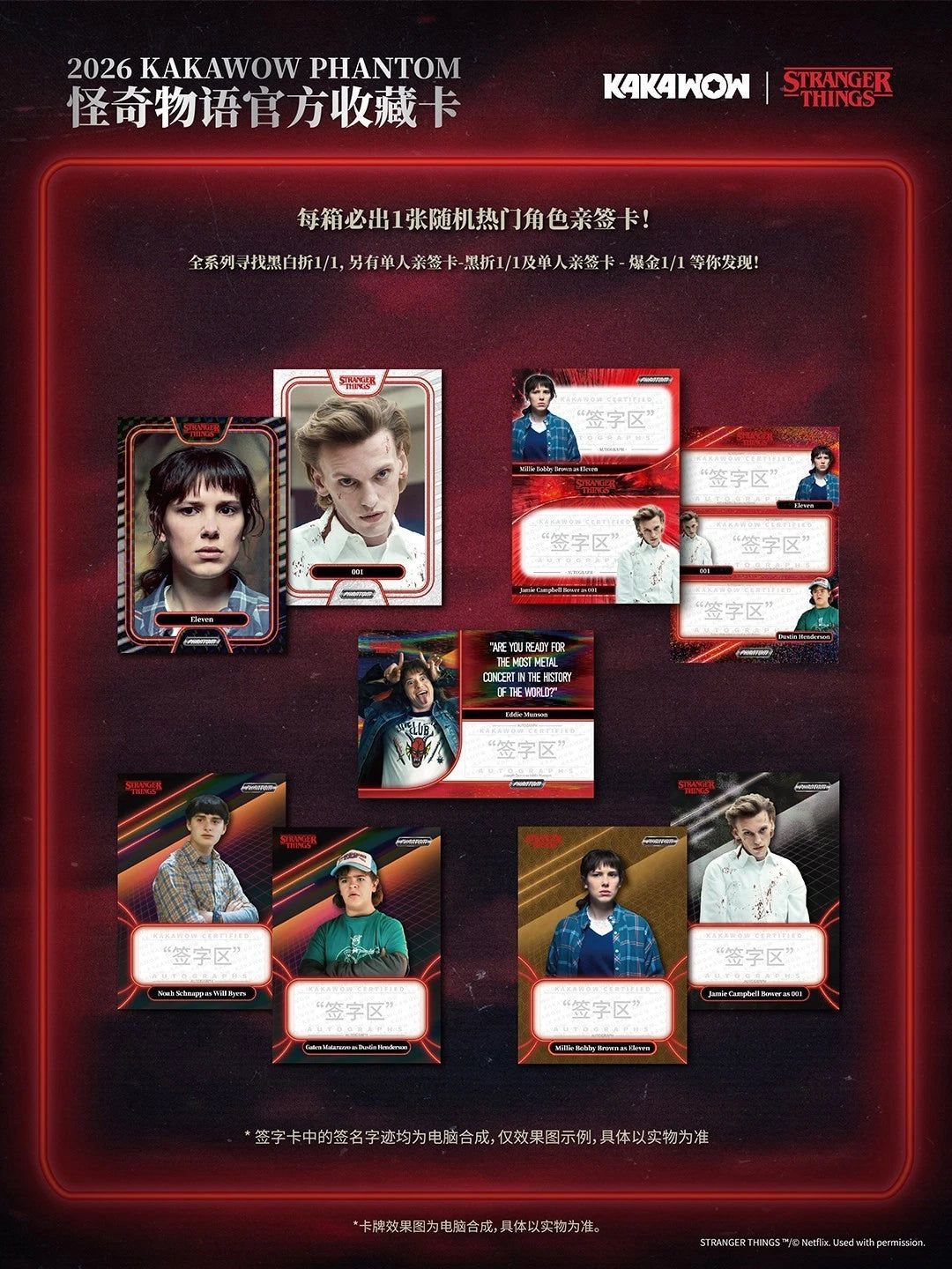 2026 Stranger Things Phantom Kakawow Hobby Box