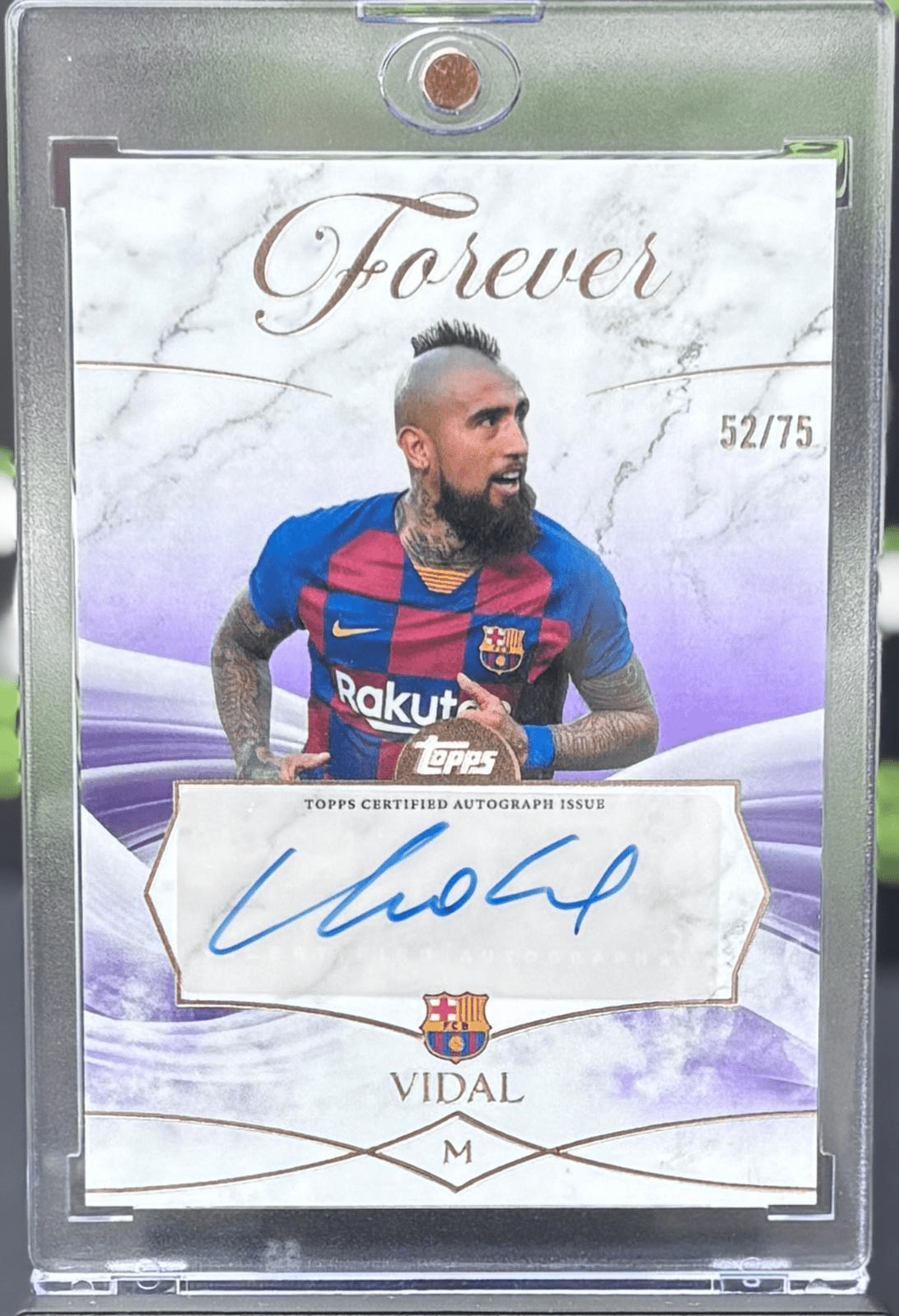 Topps Barcelona Forever Arturo Vidal Auto /75 - TENTENBREAKS