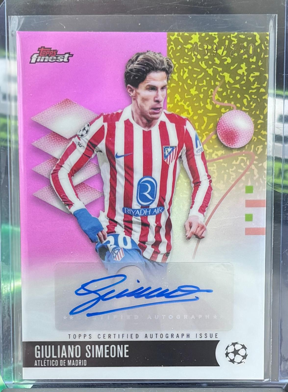 Topps Finest 2026 Giuliano Simeone auto /250 - TENTENBREAKS