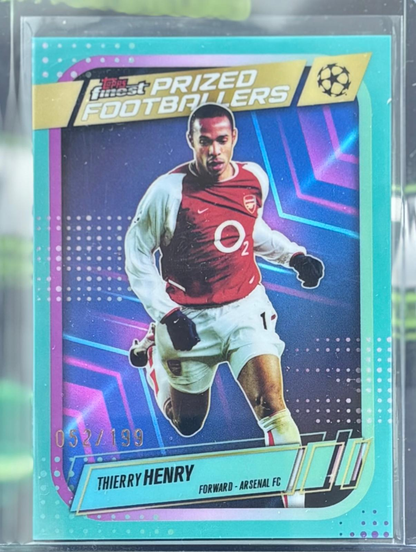 Topps finest 2026 Prized Footballer Thierry Henry /199 - TENTENBREAKS
